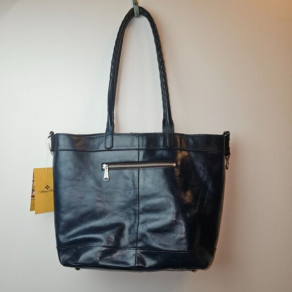 Patricia Nash Mallory Leather Tote Caribbean Blue, "Vintage Leather", NWT - Picture 7 of 12